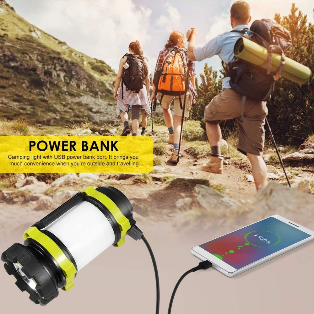 Campingljus inbyggd Powerbank