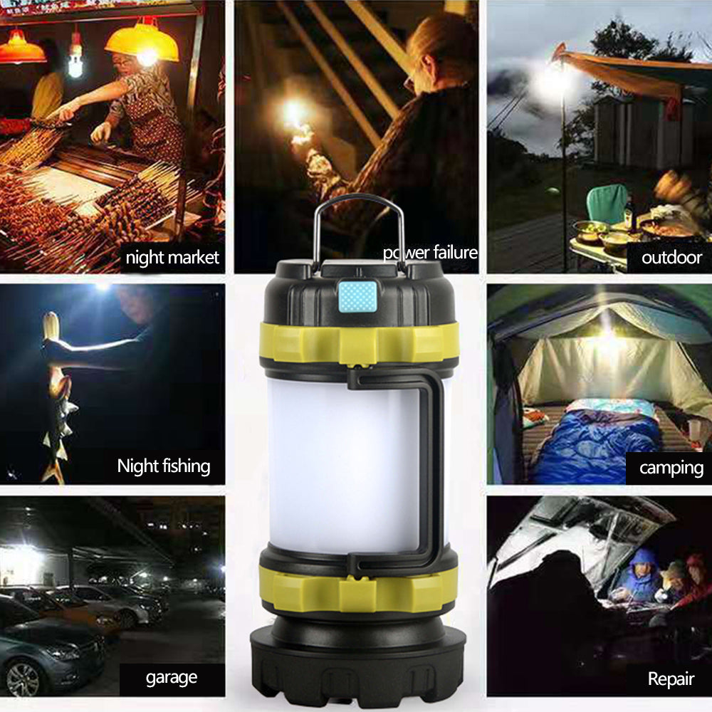 Campingljus inbyggd Powerbank