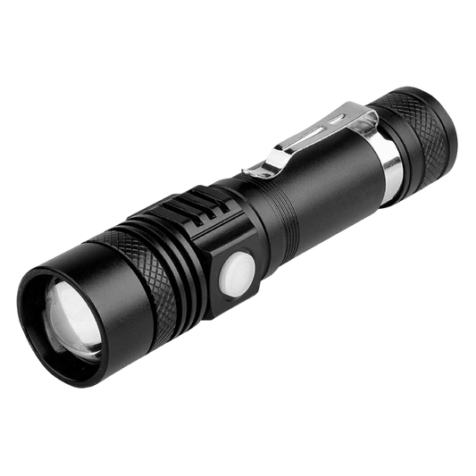 Ficklampa - Laddningsbar USB, Vattentät